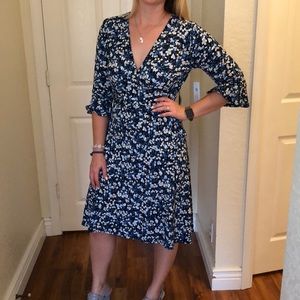 Leota NEW Ryann Faux Wrap Knit Dress size Medium